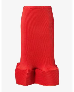 Melitta Baumeister Structured Ripple-Pleated Midi Skirt