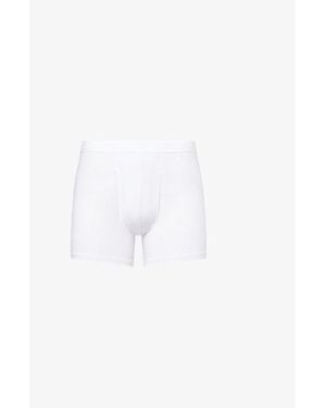 Derek Rose Alex Slim-Fit Stretch-Modal Trunks - White