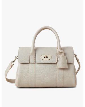 Mulberry Bayswater Satchel Small Leather Top-Handle Bag - Metallic