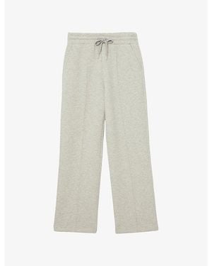 Reiss Jemma Wide-Leg Stretch-Jersey Jogging Bottoms - White