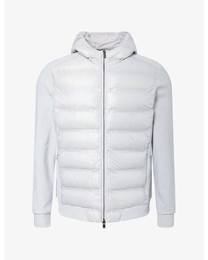 Arne Hybrid Hooded Shell Puffer Jacket - Blue