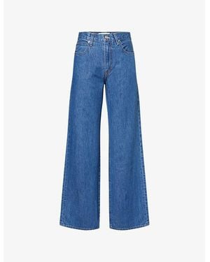 SLVRLAKE Denim Grace Wide-Leg Denim Jeans - Blue