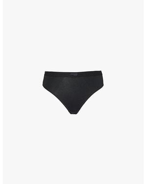 Sloggi Ever Ease String Stretch-Cotton Thong - Black
