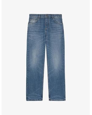 The Kooples Baggy-Fit Straight-Leg Denim Jeans - Blue