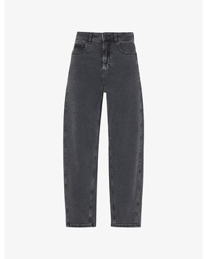 Whistles Barrel-Leg Stretch-Denim Jeans - Blue
