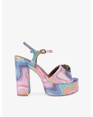 Kurt Geiger Kensington Faux-Leather Platform Sandals - Multicolor