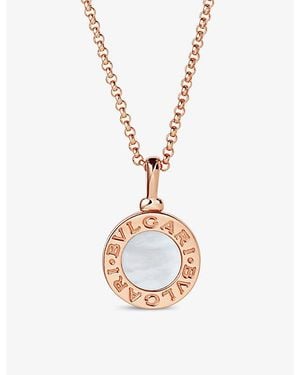 BVLGARI 18Ct Rose- And Mother-Of-Pearl Necklace - White