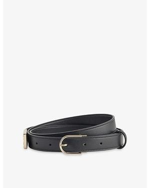 Victoria Beckham Dorian B Finite Leather Belt - Black