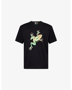 Loewe X Paula's Ibiza Graphic-Print Cotton T-Shirt - Black