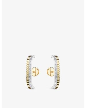 Boucheron Quatre Radiant Edition 18Ct, And 0.26Ct Diamond Stud Earrings - Metallic