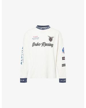 Duke & Dexter Alpine Formula One Cotton T-Shirt - White