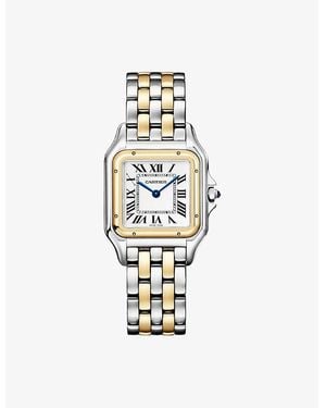 Cartier Crw2Pn0019 Panthère De Small 18Ct- And Steel Quartz Watch - Metallic