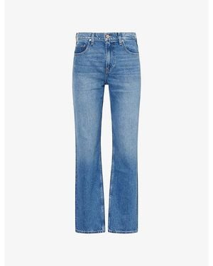 PAIGE Doheny Relaxed Straight Denim Jeans - Blue