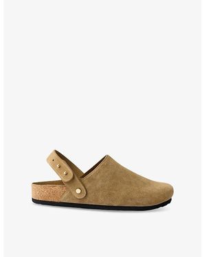 Soeur Sleepy Suede-Leather Clogs - Natural