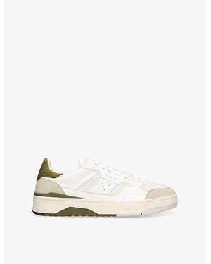 Axel Arigato Oth Clay Foiled-Logo Leather And Suede Low-Top Trainers - White