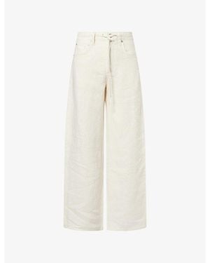 Citizens of Humanity Brynn Drawstring Linen Pants - White