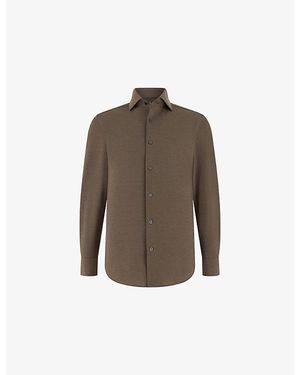 BOGGI Regular-Fit Japanese Jersey Polo Shirt - Brown