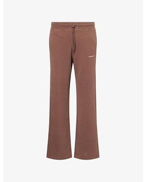 Cole Buxton Pilled Mini Logo Cotton-Blend Jogging Bottoms - Brown