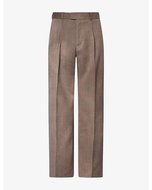 Our Legacy Slack Relaxed-Fit Wool Blend Trouser - Brown