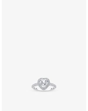 Thomas Sabo Heart-Shaped Halo 925 Sterling And Cubic Zirconia Ring - White