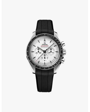 Omega 310.32.42.50.04.001 Speedmaster Moonwatch Professional Steel And Rubber Manual Chronograph Watch - White