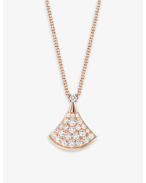 BVLGARI Divas'Dream 18Ct Rose- And 0.47Ct Brilliant-Cut Diamond Necklace - White