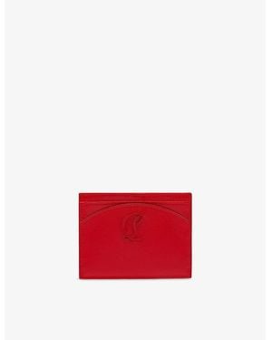 Christian Louboutin Loubi54 Leather Card Holder - Red