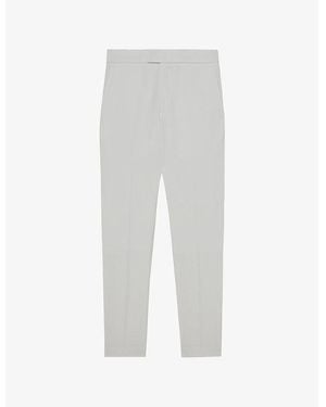 Reiss Found Drawstring-Waist Slim-Fit Stretch-Woven Pants - White