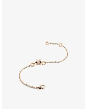 BVLGARI B.Zero1 18Ct Rose- And 0.31Ct Brilliant-Cut Diamond Bracelet - White