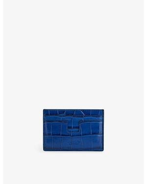 Tom Ford Classic Leather Card Holder - Blue