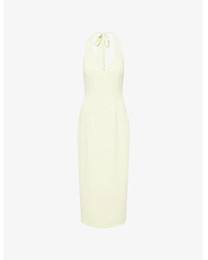 Odd Muse The Ultimate Muse V-Neck Woven Midi Dress - White