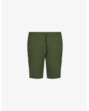 Derek Rose Basel Relaxed-Fit Stretch-Modal Shorts - Green