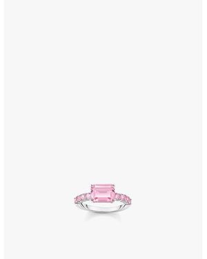 Thomas Sabo Solitaire 925 Sterling- And Zirconia Ring - White