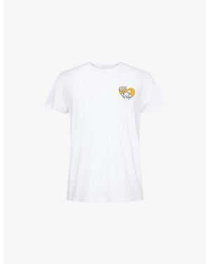 Derek Rose Ripley Graphic-Print Cotton-Jersey T-Shirt - White
