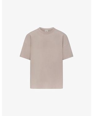 Skims Jersey Lounge Oversized Stretch-Jersey T-Shirt - Natural