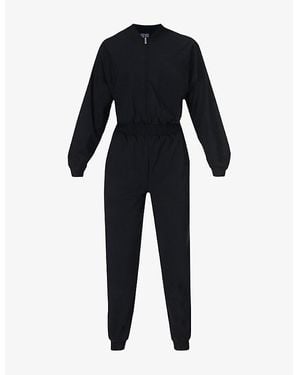 Sweaty Betty Explorer Relaxed-Fit Stretch-Woven Jumpsuit - Blue