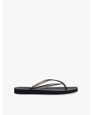 Sleeper Square-Toe Rubber Flip-Flops - Multicolor