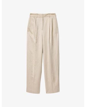 AllSaints Helena Wide-Leg Woven Pants - Natural