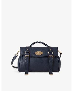 Mulberry Alexa Leather Satchel Bag - Blue