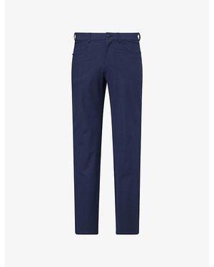 G/FORE 5-Pocket Slim-Fit Stretch-Woven Trousers - Blue