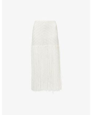 Devon Windsor Enda Knit Maxi Skirt - White