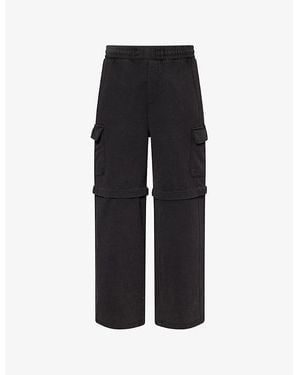Daily Paper Relaxed-Fit Faded-Wash Cotton-Jersey Joggers - Black