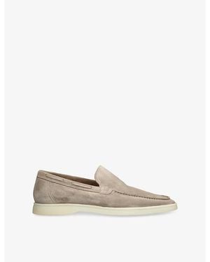 Aurélien Yacht Suede Loafers - Natural