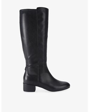 Carvela Kurt Geiger Gaia Leather Knee-High Boots - Black