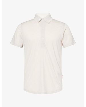 Orlebar Brown Tailored-Fit Merino-Wool Jersey Polo Shirt - White