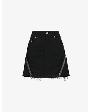 Rick Owens Bolan Banana Denim Mini Skirt - Black