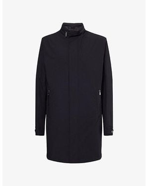 Corneliani Concealed-Hood Detachable-Lining Waterproof Jacket - Blue