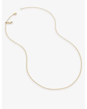 Monica Vinader Fine 18Ct-Plated Vermeil Sterling- Chain Necklace - White