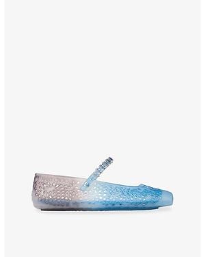 Jimmy Choo The Jelly Degrade Ballet Flats - Blue