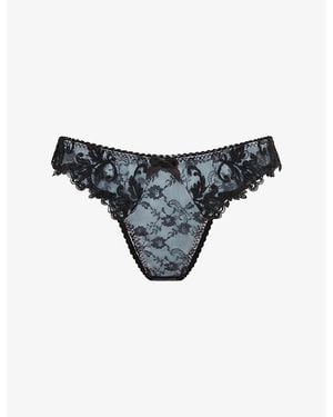 Agent Provocateur Clarette Lace Brazilian Briefs - Black
